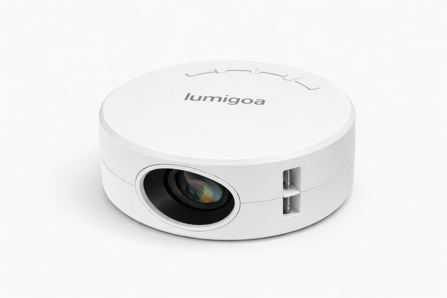 Round Portable Projector - lumigoa.com
